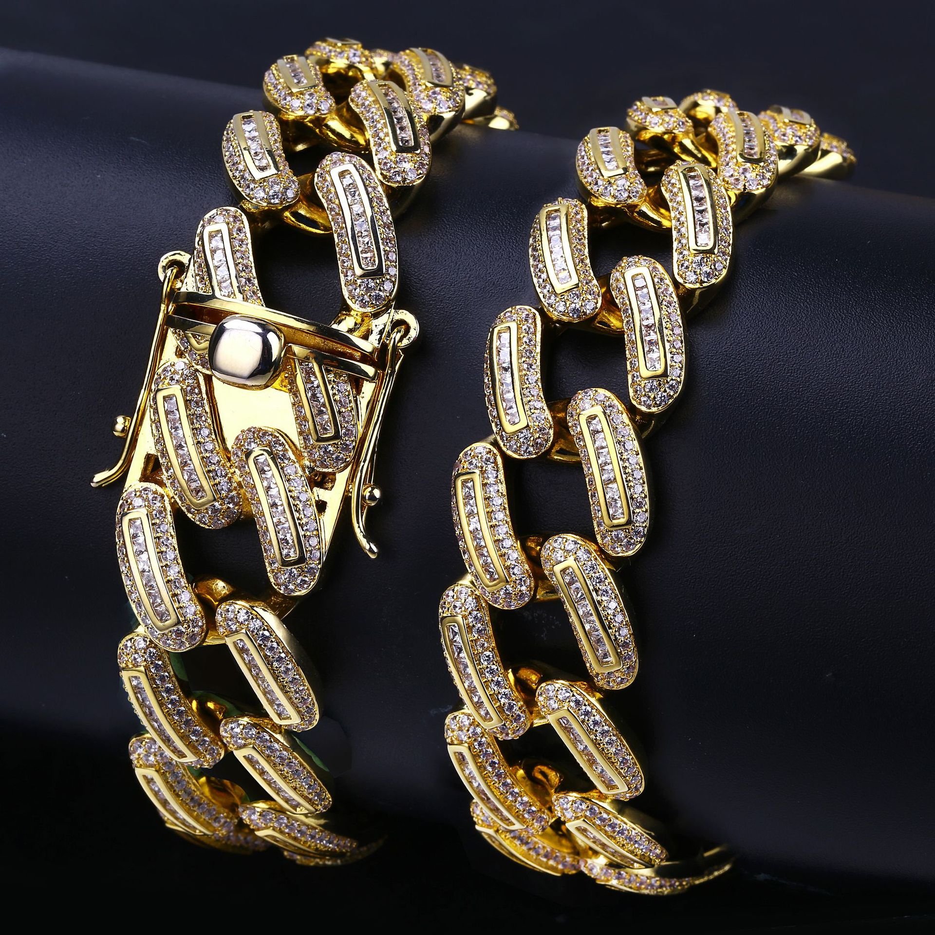 2019 Iced Out Chains Hip Hop Jewelry Gold Necklace Mens