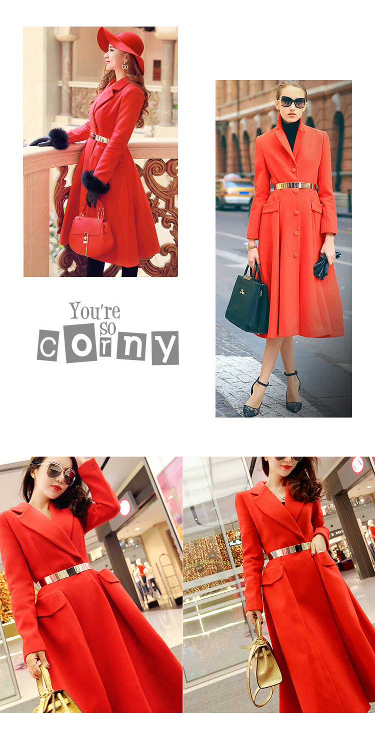 Abito da cappotto europeo e americano da donna Cintura di ferro Gonna da donna Versatile cintura in metallo con accessori larghi in vita_voghion.com