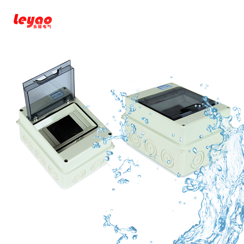 明装塑料配电箱 照明箱 5回路防水配电箱 空开盒HT-5 120*160*90