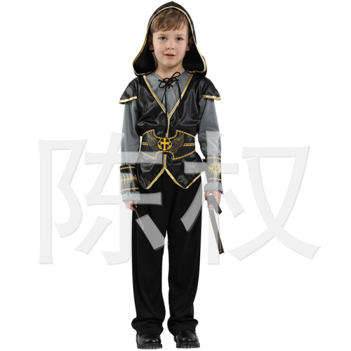 Halloween children's performance costumes, kindergarten stage role Indian prince costume B-0206 cosplay hunter costume