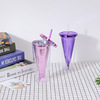 Korean Mermaid Plastic straws Fashion Cultural Capital Cup Fruit Cup Fish Tail Straw Cup Factory