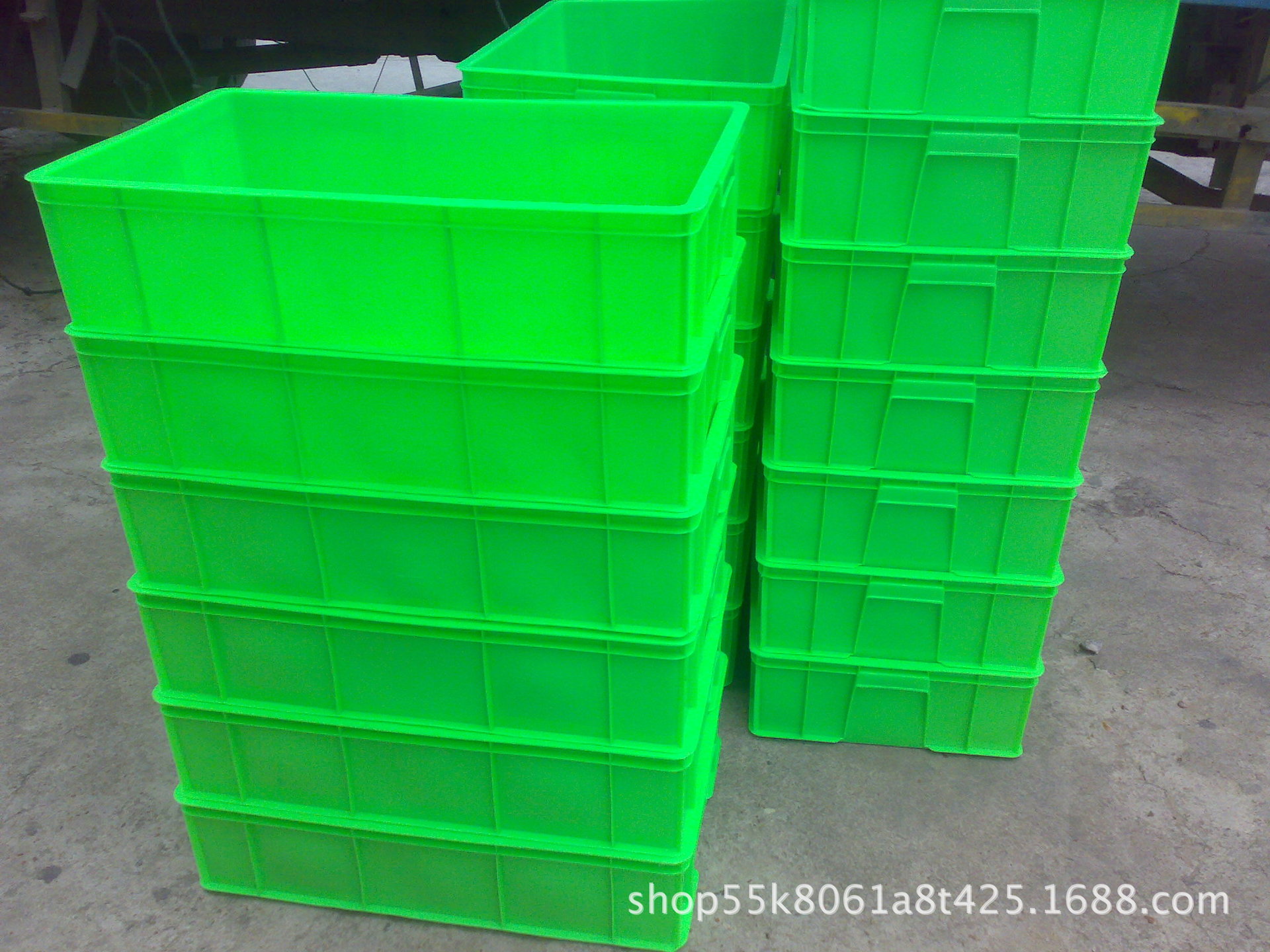 宝瑞加强底胶箱胶框塑料箱塑胶周转箱塑料胶框可烫金蓝色