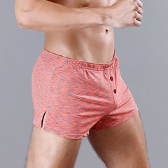 家居褲男士夏季休閒短褲透氣舒適四角褲男青年寬鬆大碼平角褲潮牌