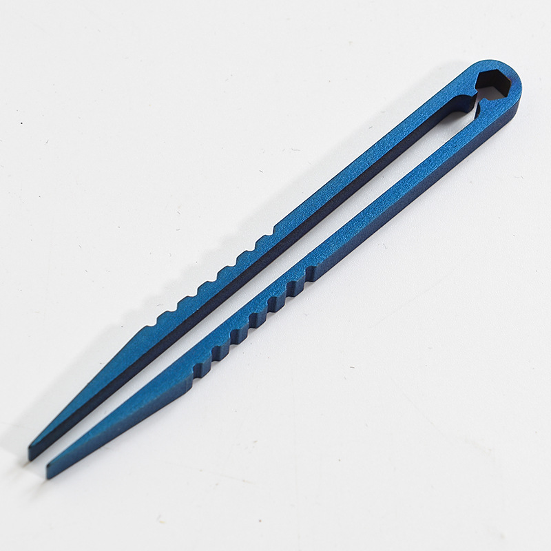 Titan TC4 Clip-Pinzette zum Aufheben und Klemmen, EDC-Mehrzweck-Gadget, professionelles Camping- und Outdoor-Taschen-Wartungswerkzeug, 6 Farben – Detail 6