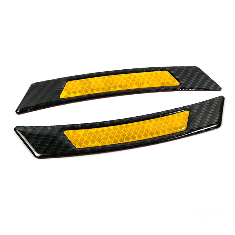 WRC carbon fiber door anti-collision rubber strip anti-scratch strip anti-scratch strip practical 4-piece anti-collision sticker