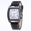 Men's watch, waterproof watch strap, rectangular quartz watches, Aliexpress