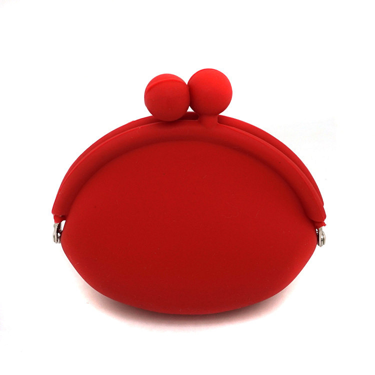 厂家定制卡通硅胶圆形零钱包钥匙包韩国糖果色迷你软绵硬币包批发