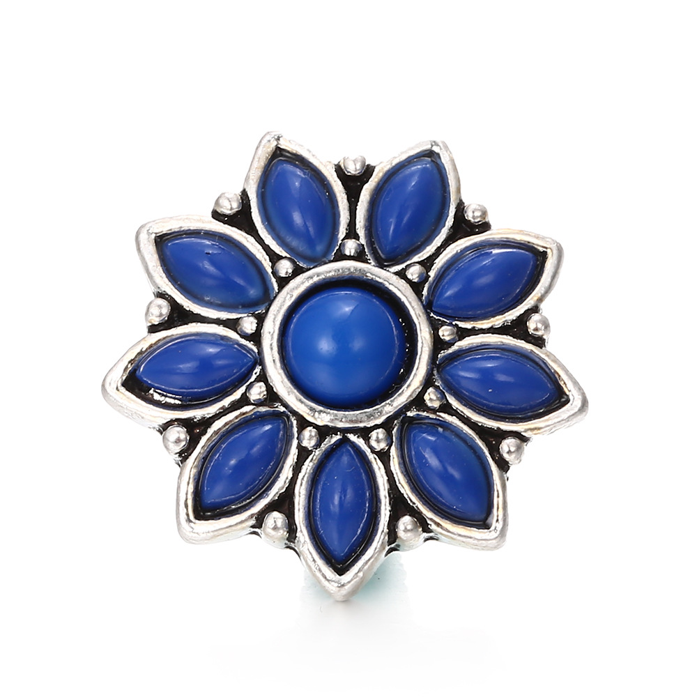 Turquoise Flower Button Bracelet Pendant Accessories