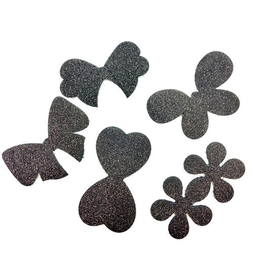 Independently packaged 2 pieces of bangs stickers magic hair stickers black cute stickers manufacturers wholesale hot sale