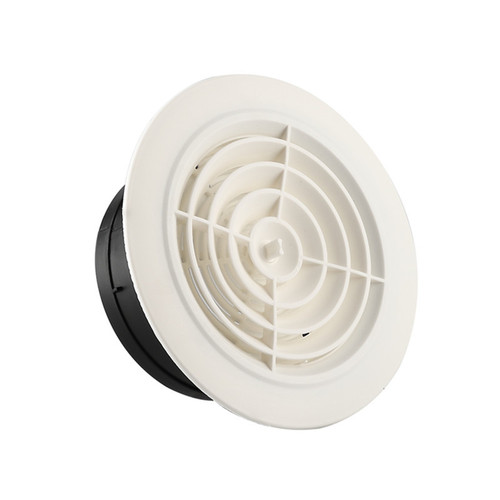 Fresh air outlet round adjustable ABS plastic central air conditioning outlet indoor fresh air system exhaust vent ventilation cover