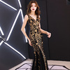Black Fishtail Banquet Evening Dress
