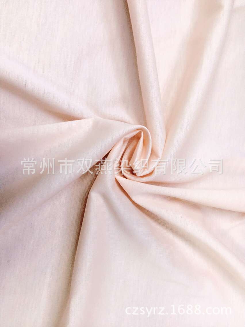 【厂家推荐】#SY-906肉粉色丝光棉汗布 高品质T恤面料 夏季爆款