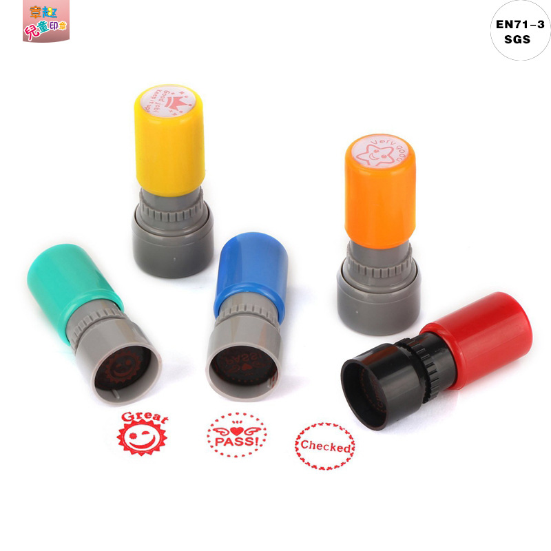 Ronda de primavera fotosensible sello niños lindo dibujos animados sello nueva venta caliente