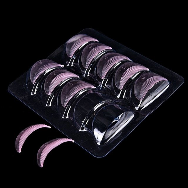 Simple Style Solid Color Silica Gel Eyelash Stamping Gasket 1 Set display picture 1