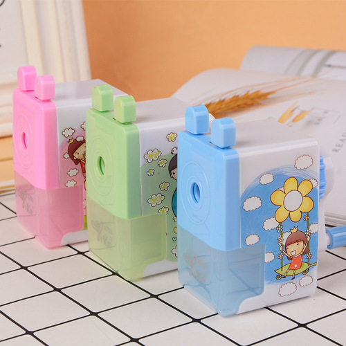 Creative cartoon pencil sharpener pencil sharpener student plastic children's pencil sharpener pencil sharpener stationery supplies pencil sharpener wholesale