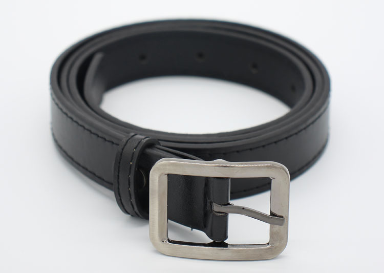 Personalized Mini Leather Belt - Black