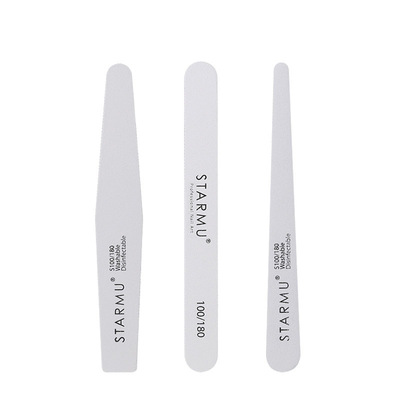 廠家直銷指甲锉 美甲修型打磨砂條 菱形圓直修甲搓條 雙面磨砂挫