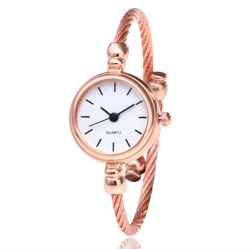 Women's Quartz Watch with Fashion Trend Gold Bracelet Band, Student Bracelet Watch, Factory Wholesale