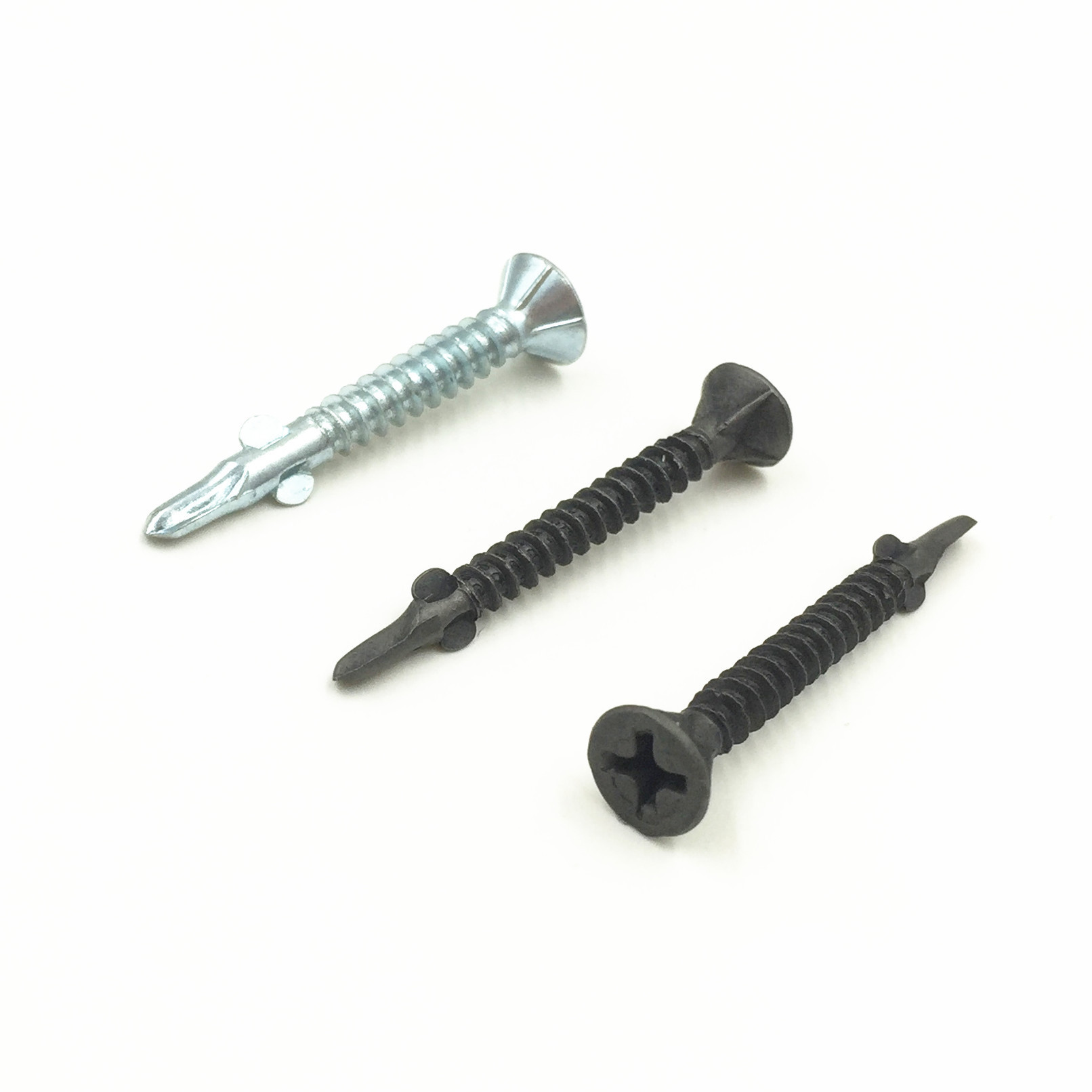 耳朵灰磷墙板钉 石膏板 硅酸钙板专用钻尾螺丝 带夹耳钻尾M3.5*25