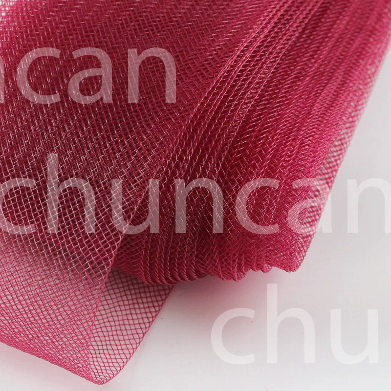 4cm elastic stretch mesh with horsehair fishbone tulle wedding Latin dance headpiece accessory