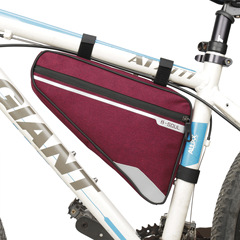 B-SOUL bicycle bag triangle bag beam bag waterproof upper tube saddle bag mountain road bike riding large capacity
