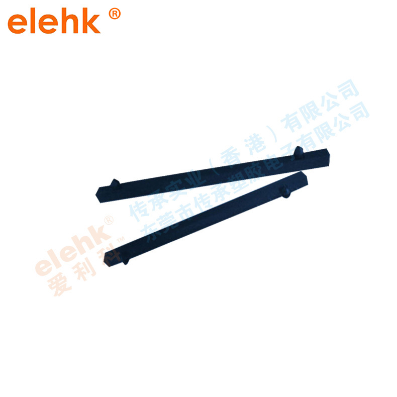 pc板导槽尼龙隔离柱导槽黑色塑料免螺丝电板隔离柱【厂家批发】