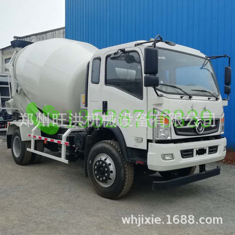 湿料混凝土罐车 多功能防翻落混凝土搅拌车  自上料混凝土搅拌车