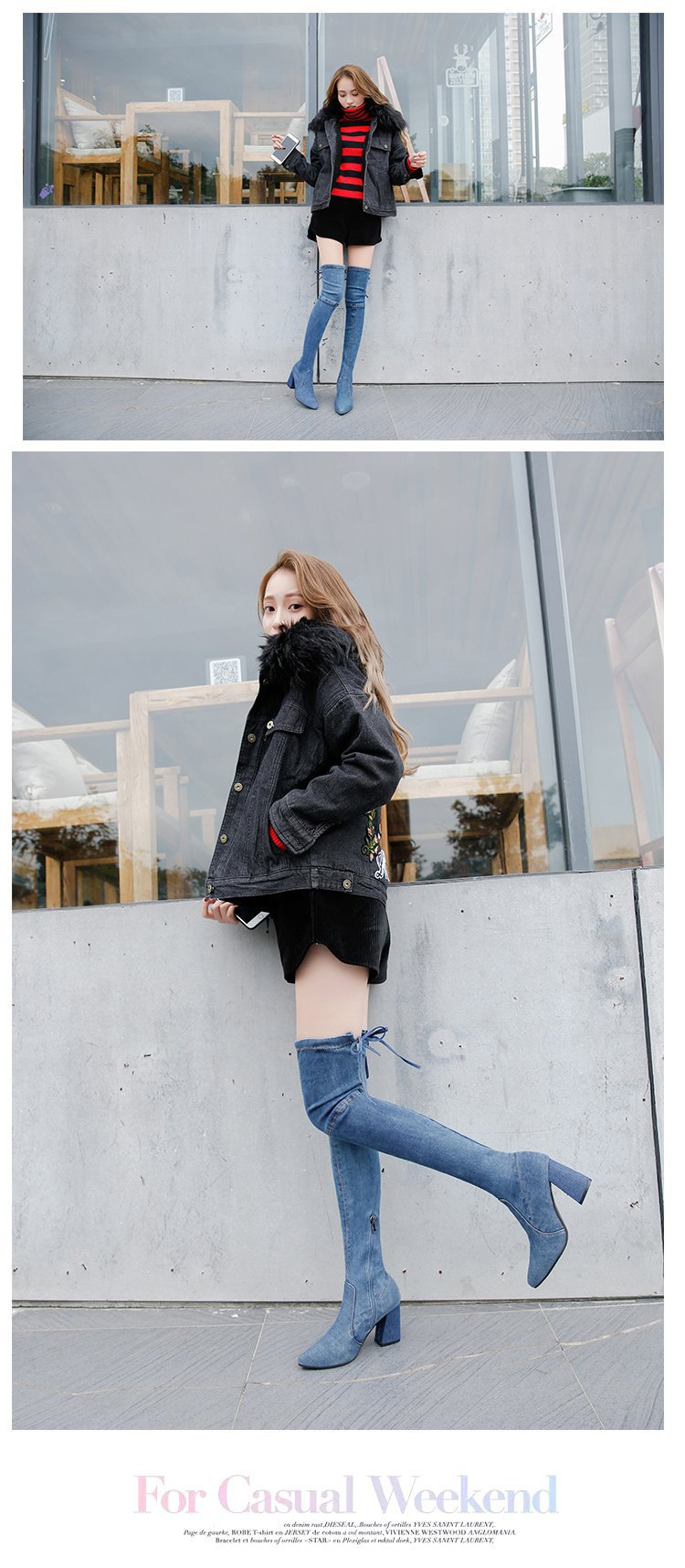 Bottes femme en Tissu - Ref 3355027 Image 38