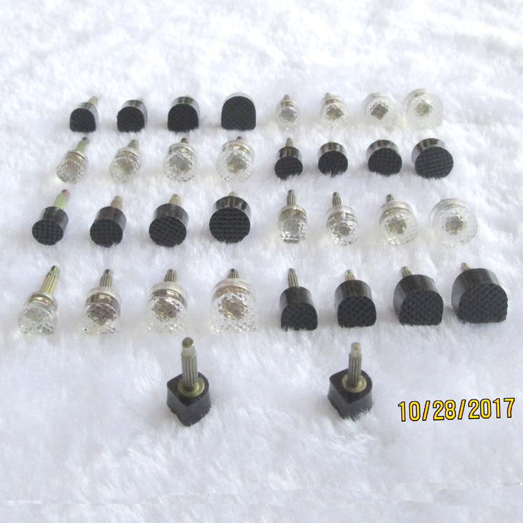 钻石纹透明水晶鞋跟钉耐磨静音高跟鞋钉跟鞋跟女鞋天皮鞋跟钉跟|ms