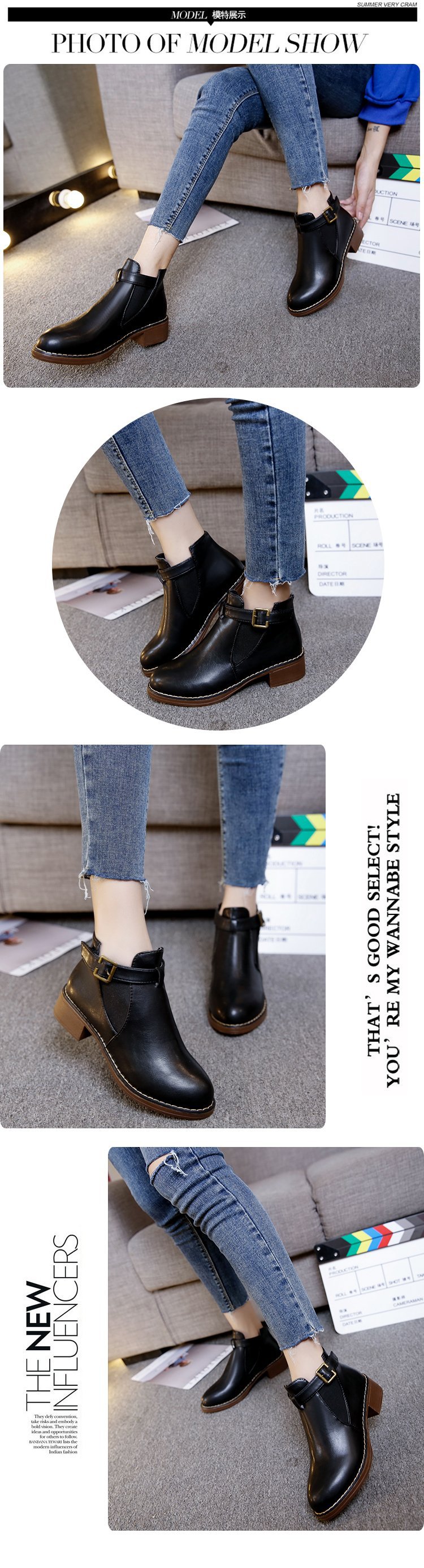 Bottes femme en PU artificiel - Ref 3354924 Image 14