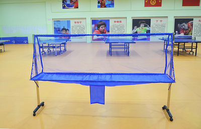 艾森威移動式乒乓球發球機訓練器回收集球網多球網架