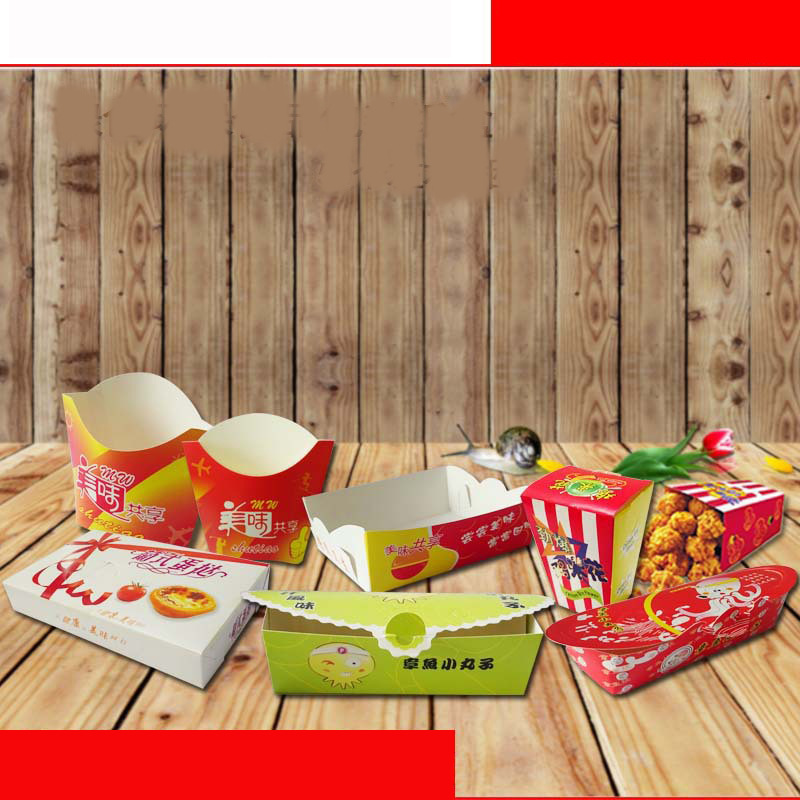 Manufactor wholesale Paper packing Carton Printing Food Packaging Hamburger boxing Food boxes Customized