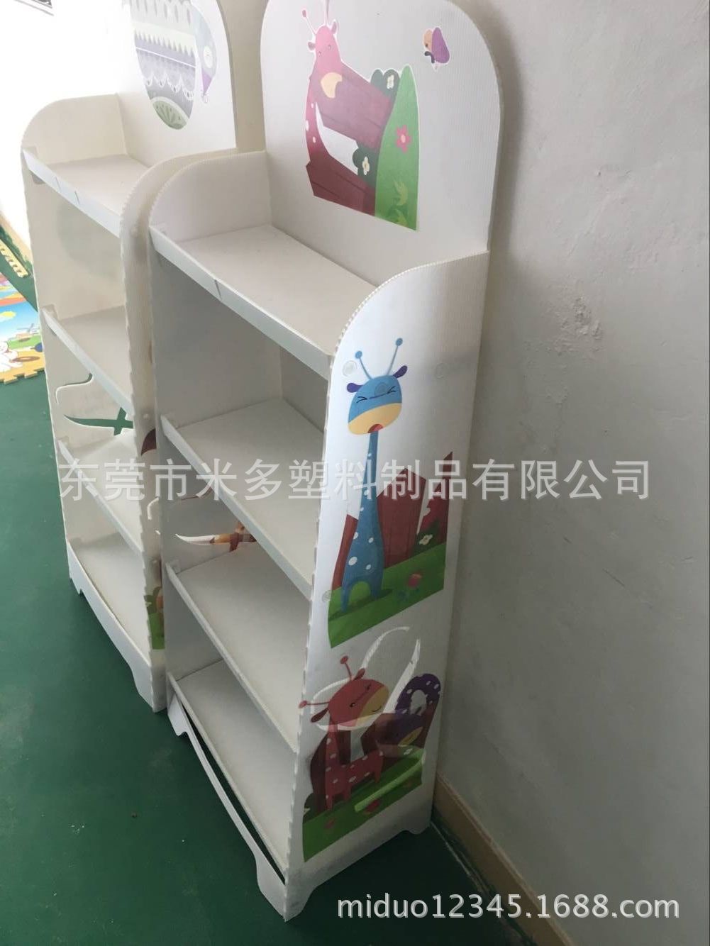 低价供应宁波塑料万通板陈列展示架 PP中空板塑料展示架