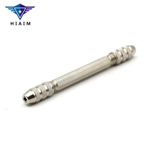 Textured double-headed hand drill, manual hole drill, Wenwan woodworking drill, hole punch, double-headed lock