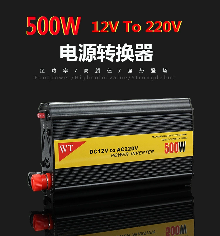 Исправленный преобразователь строки волна Foot power 500W автомобильный домашний инвертор 12V источник питания USB зарядка