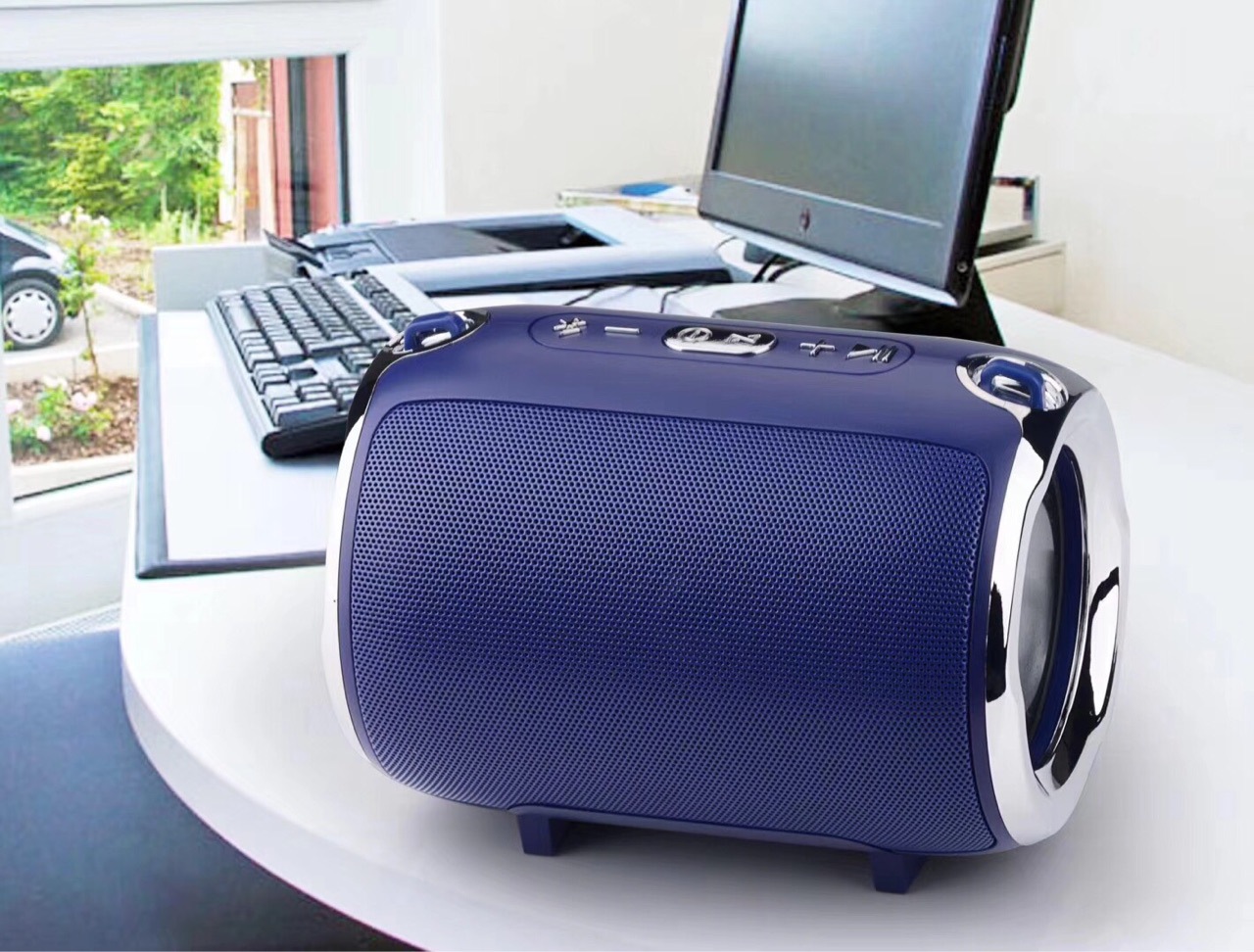 2018 New XN-C11 Bluetooth Speaker Wireless Portable Card Subwoofer Mobile Computer Audio Speakers Black/Speaker