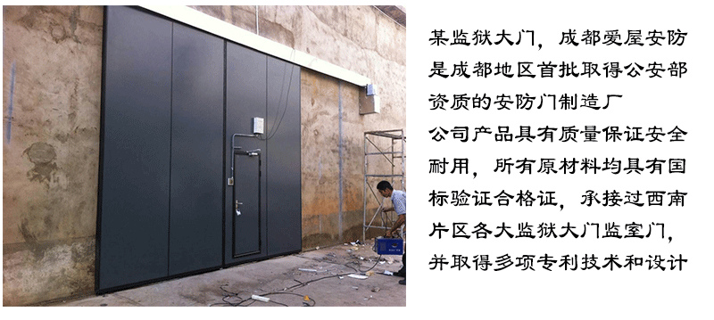 监室门手动电动监舍门监区大门AB门钢制大门特种门-阿里巴巴