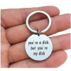 You`re a dick, but you`re my di stainless steel keychain creative silent love jewelry