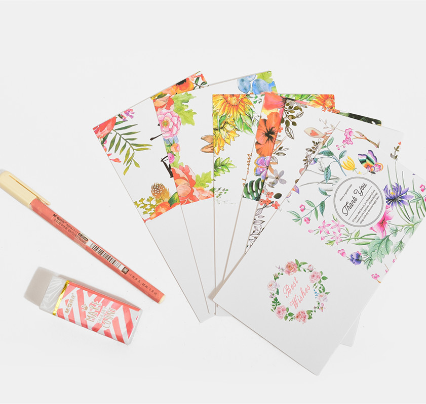 Corea del Sur creativo cumpleaños deseos tarjeta de felicitación del día de San Valentín Año Nuevo gracias Tarjeta de mensaje de negocios regalo tarjeta pequeña