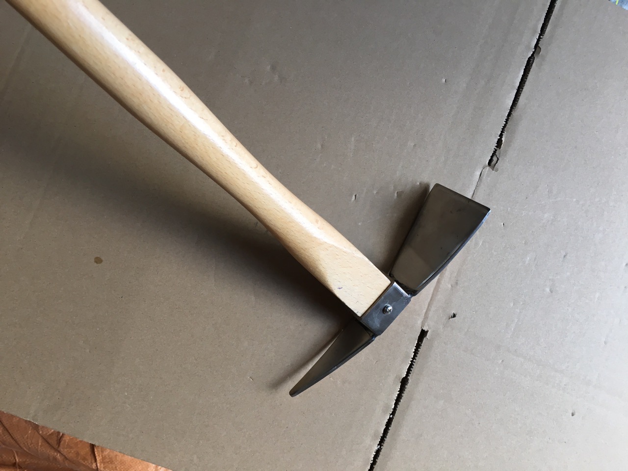 木柄 304不锈钢 无磁 尖镐两用锄 花园工具 园艺工具