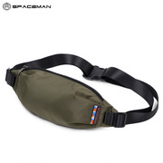 斯帕曼户外男士运动腰包2018新款休闲胸包男女背包小包 颜色随机