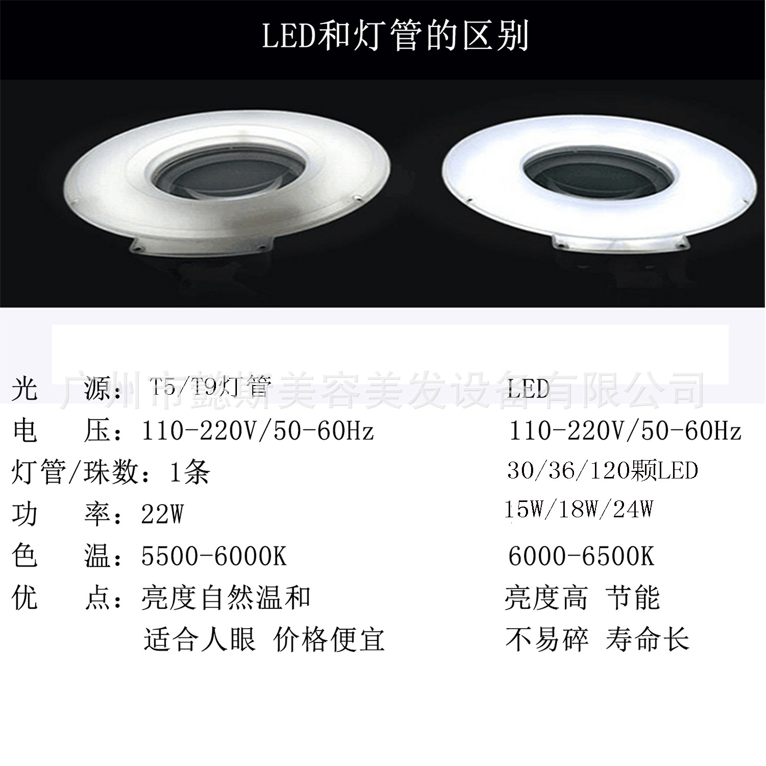 厂家直销 5X LED无影灯 立式冷光放大镜 美容冷光放大镜灯 冷光灯-阿里巴巴