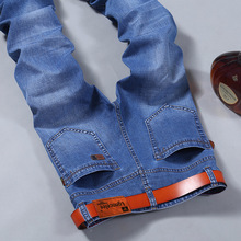 jeans 男牛仔裤夏季薄款跨境牛仔裤男直筒宽松男士牛仔裤一件代发