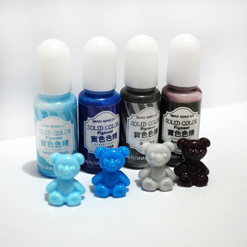 Hot selling Qiaoqiao uv glue manual coloring oily wholesale goods uv crystal glue solid color color essence pigment