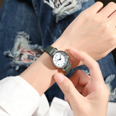 Unique Korean women's small watch female compact mini student Korean version simple trend fashion casual retro