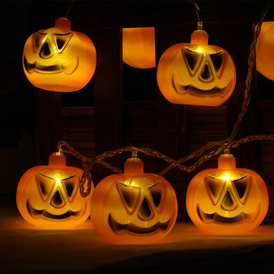 led Lamp string Halloween series decorate Lamp string Pumpkin Sixth Sense Skull Battery Lamp string Halloween arrangement