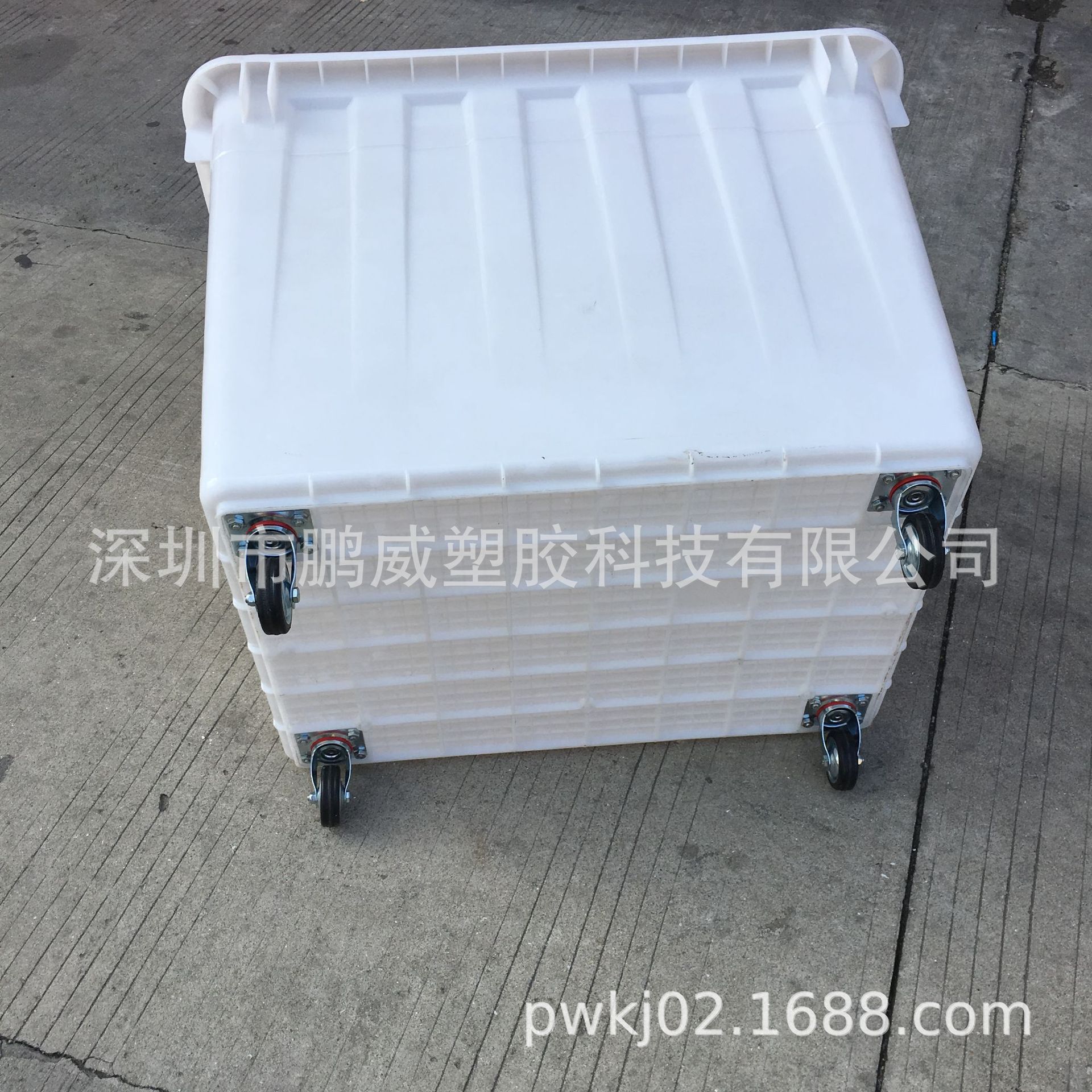 荐！牛筋料方箱 耐磨损塑料塑料箱 带滑轮移动手推车方便收纳胶箱