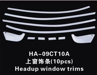 Suitable for 08-14 Honda Fengfan Car Window Trim Strip Car Window Brightening Strip Car Window Strip Modification Special Car Sticker