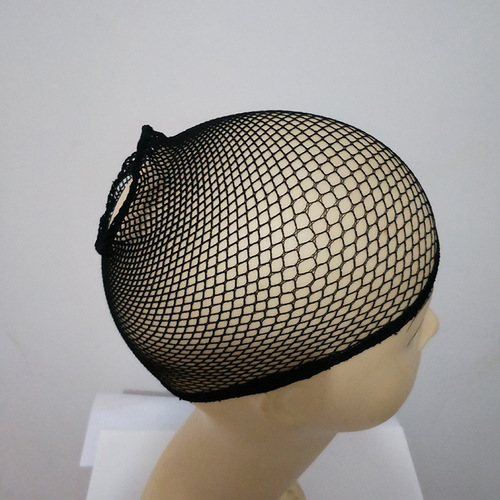 Delicate, Elastic Wig Net with High Stretchability, Black Headband-Style Women's Elastic Cap Wig Accessory