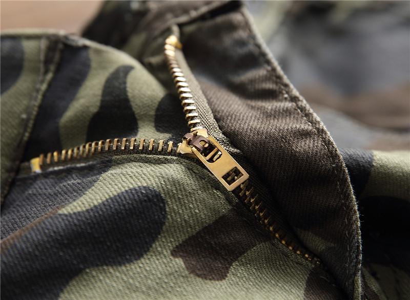 Men's Camouflage Slim Fit Stretch Cargo Pants For Casual Style_voghion.com